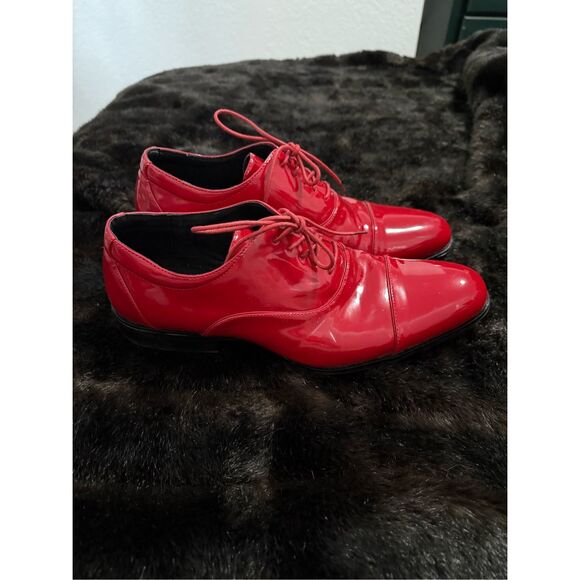Man\'s Oxfords Stacy Adams Gala Cap Toe Oxford red 12 M shoes main image 4